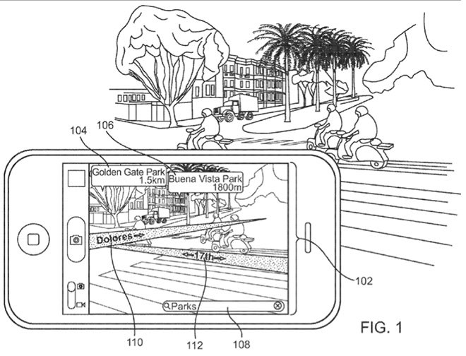 apple patent augmented reality