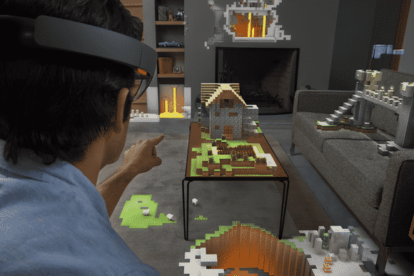 Minecraft augmented virtual reality games