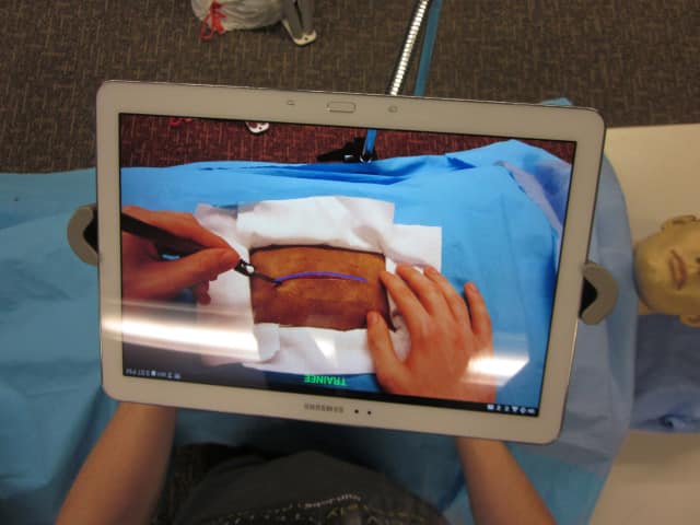 "augmented reality surgery tablet"