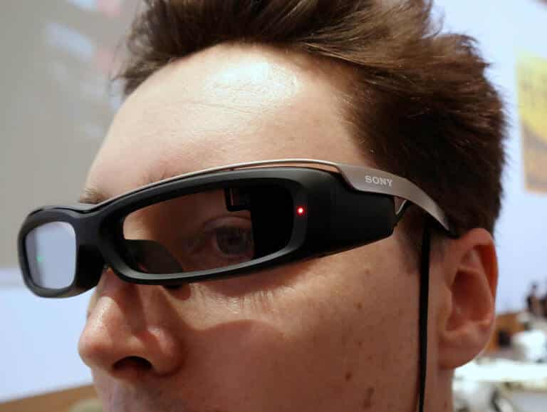 man with smart glasses