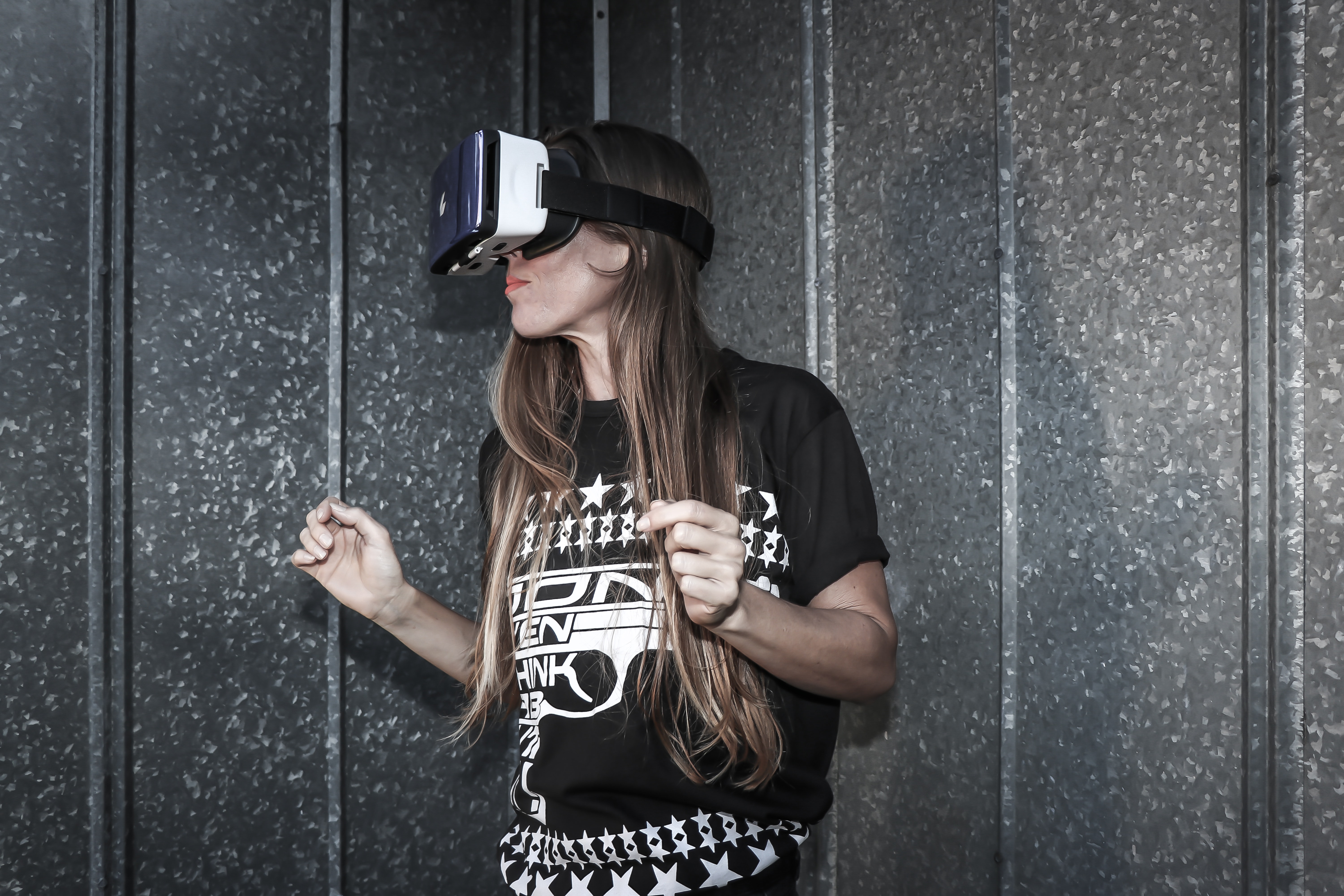 wearing virtual reality